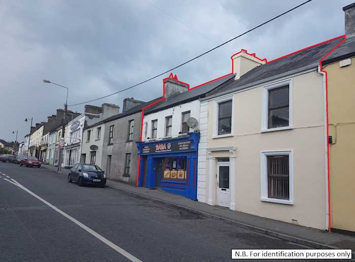 Properties comprised within Folios RN17562F and RN5939, Barrack Street, Ballaghadereen, Co. Roscommon, F45 TW82 1/2