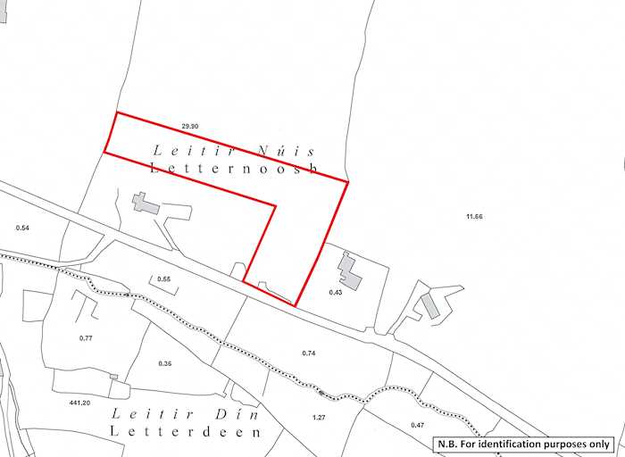 Lands contained within Folio GY55948, Clifden, Co. Galway 1/1