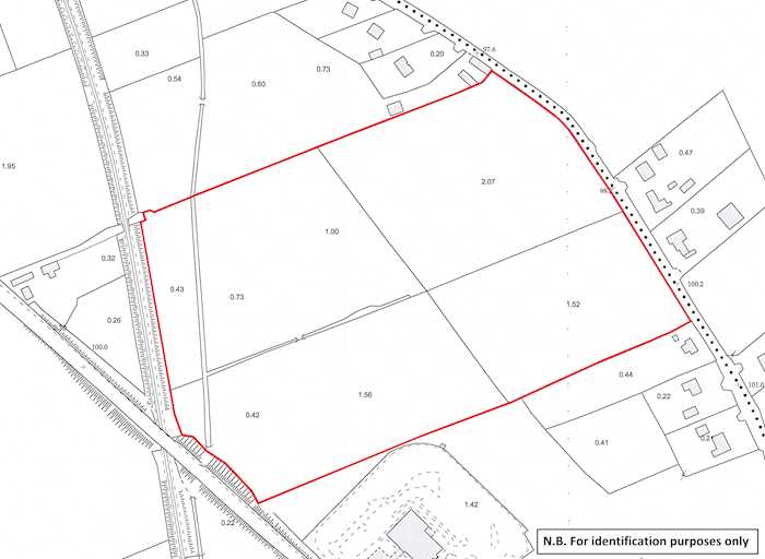 Land contained within Folio TY23476, Bohercrow, Tipperary Town, Co. Tipperary 1/1