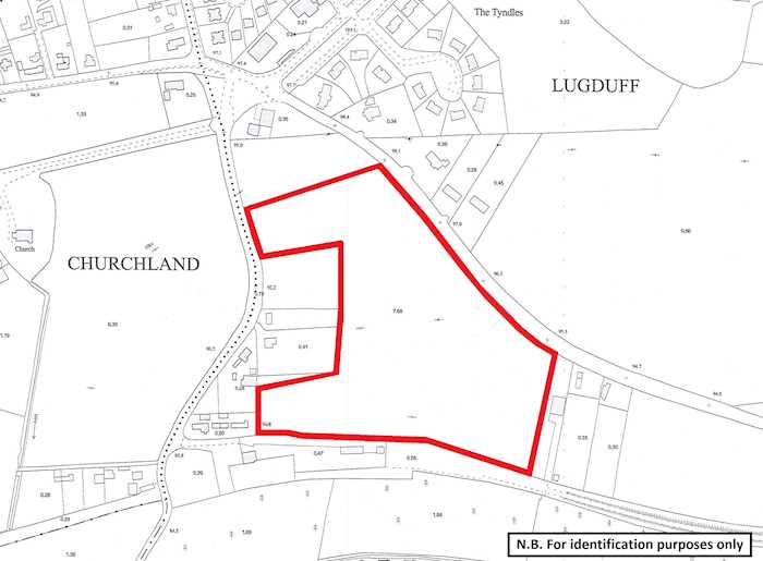 Lands comprised within part of Folio WW33533F and all of Folio WW1497F, Lugduff, Tinahely, Co. Wicklow 1/1